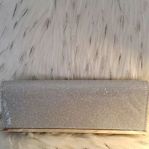 Silver Clutch Purse